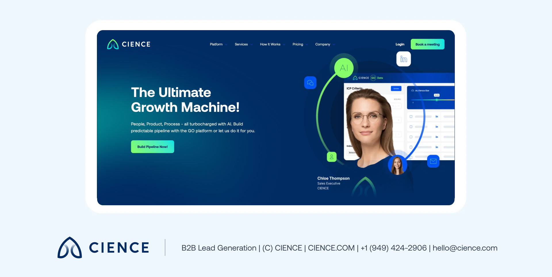 Example of a strong B2B value proposition emphasizing measurable outcomes and competitive differentiation